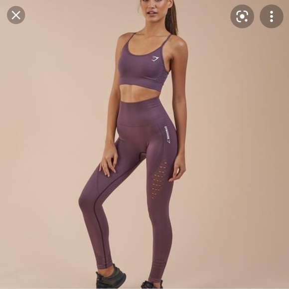 Purple energy seamless gym shark leggings - Picture 5 of 5